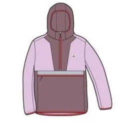 Viento Recycled Windshell Pullover - Lilac Mist/Grape