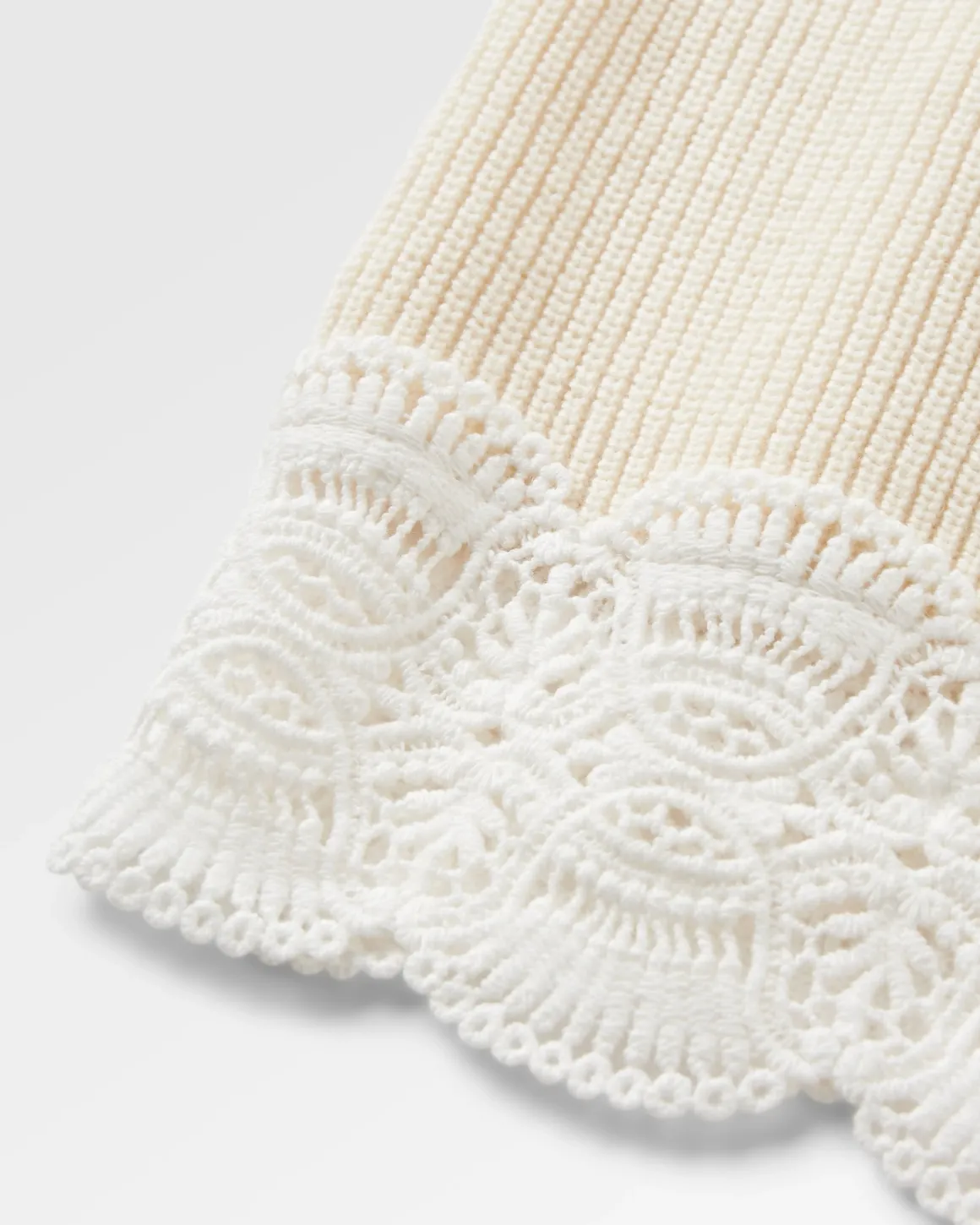 Vintage Organic Knitted Tank Top - Birch