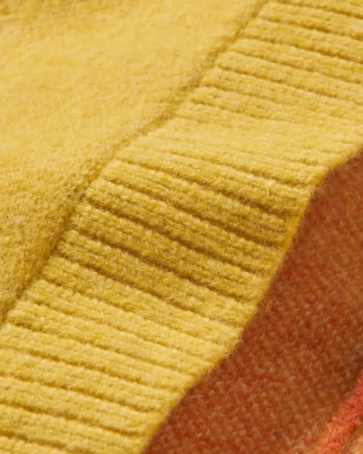 Vista Recycled Knitted Sweater - Amber Gold