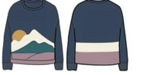 Vista Recycled Knitted Sweater - Dark Denim