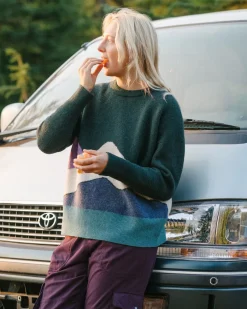 Vista Recycled Knitted Sweater - Rain Forest