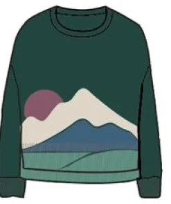 Vista Recycled Knitted Sweater - Rain Forest