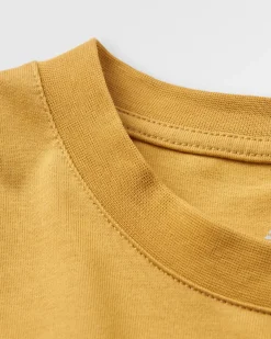 Vita Organic Relaxed Fit T-Shirt - Mustard Gold