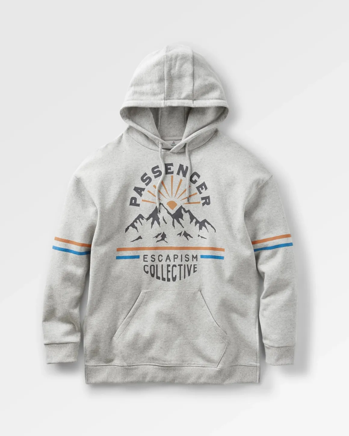 Wander Recycled Cotton Marl Hoodie - Gray Marl