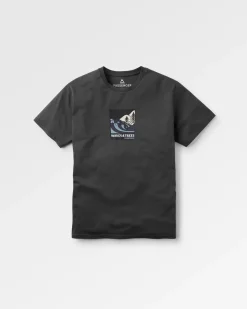 Waves u0026 Trees Organic Cotton T-Shirt - Charcoal
