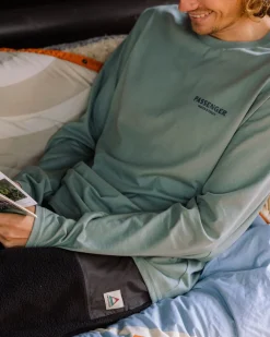 Waves u0026 Trees Organic Cotton Long Sleeve T-Shirt - Stormy Sea