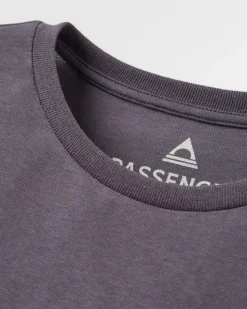 Waves u0026 Trees Recycled Long Sleeve T-Shirt - Charcoal