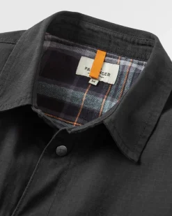 Way Flannel Lined Long Sleeve Shirt - Black