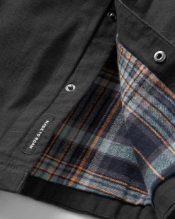 Way Flannel Lined Long Sleeve Shirt - Black