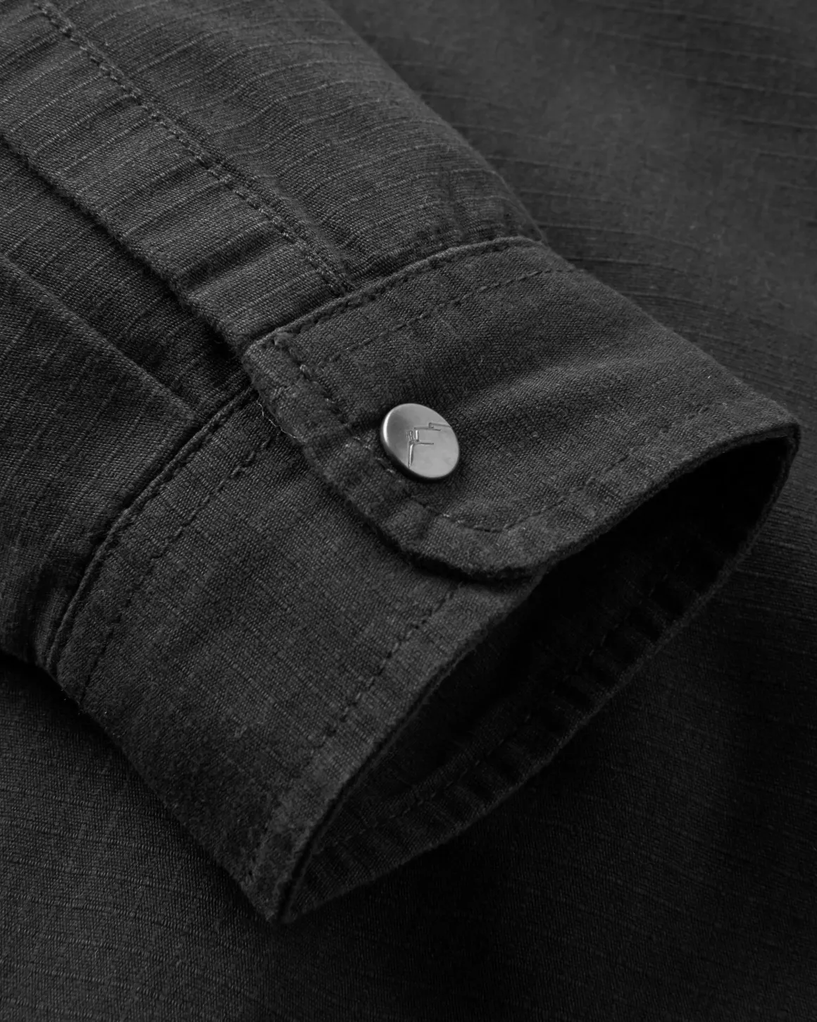 Way Flannel Lined Long Sleeve Shirt - Black