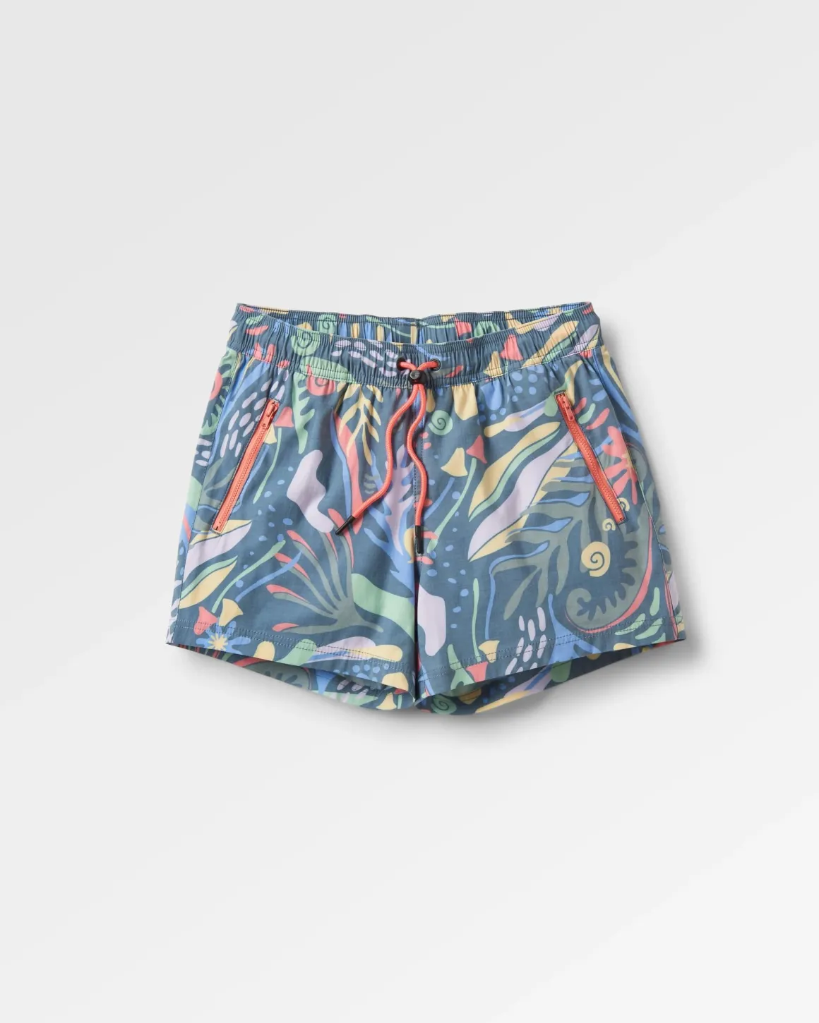 Way Out All Purpose Shorts - Abstract Seaweed Tidal Blue