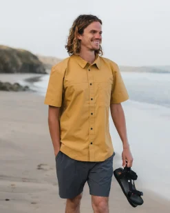 Way Ripstop Short Sleeve Shirt - Mustard Gold