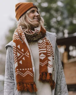 West Coast Recycled Acrylic Scarf - Glazed Ginger