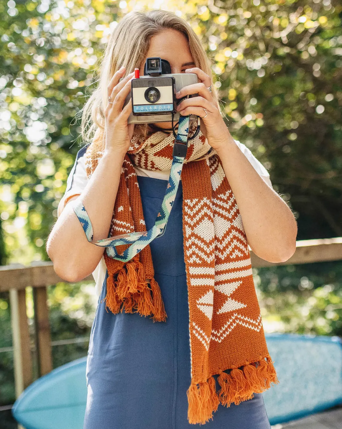 West Coast Recycled Acrylic Scarf - Glazed Ginger