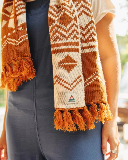 West Coast Recycled Acrylic Scarf - Glazed Ginger