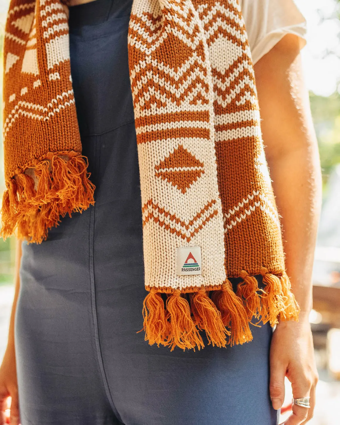 West Coast Recycled Acrylic Scarf - Glazed Ginger