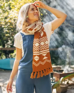 West Coast Recycled Acrylic Scarf - Glazed Ginger