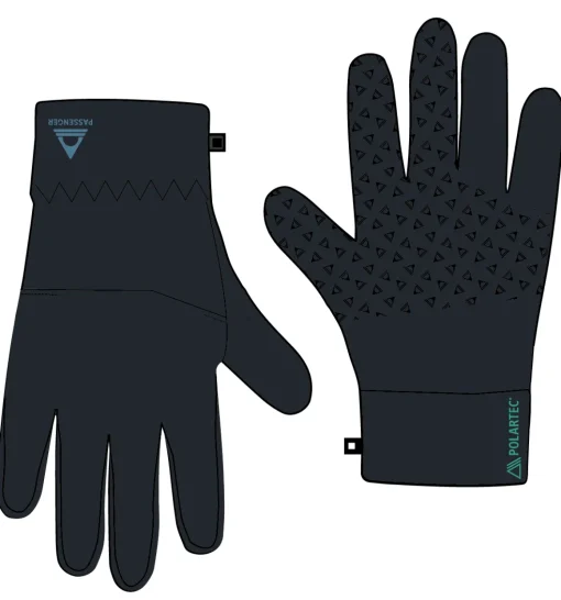 Wintergreen Recycled Polartec® Thermal Gloves - Black