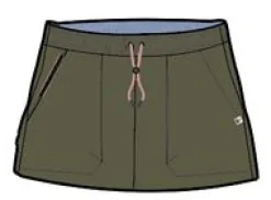 Wonderland Organic Cotton Skort - Khaki Green