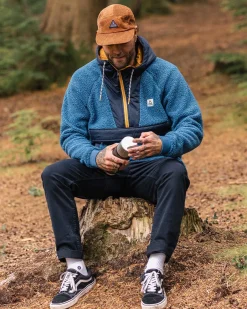 Woodland Recycled Polar-lined Sherpa Fleece - Blue Steel