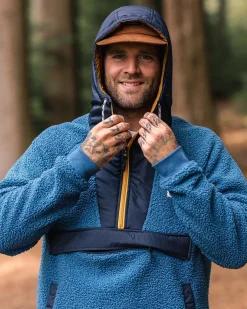 Woodland Recycled Polar-lined Sherpa Fleece - Blue Steel