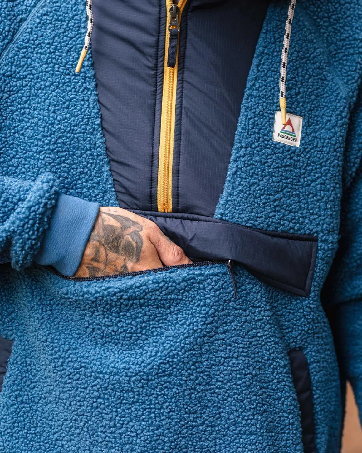 Woodland Recycled Polar-lined Sherpa Fleece - Blue Steel
