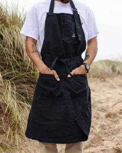 Yard Organic Cotton Denim Apron - Black