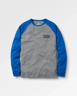 Yuca Organic Cotton Long Sleeve T-Shirt - Azure Blue Marl