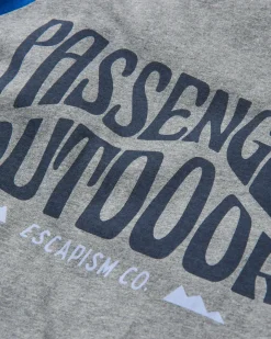 Yuca Organic Cotton Long Sleeve T-Shirt - Azure Blue Marl