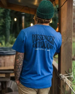 Yuca Organic Cotton T-Shirt - Azure Blue Marl