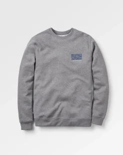 Yuca Recycled Cotton Long Sleeve Sweatshirt - Dark Grey Marl