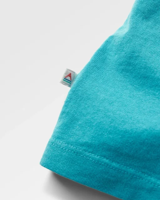 Yuca Recycled Cotton T-Shirt - Blue Pool