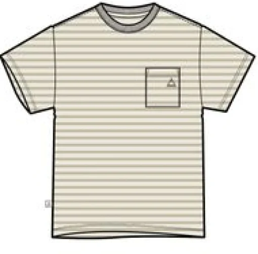 Zen Recycled Relaxed Fit T-Shirt - Apple Green Stripe