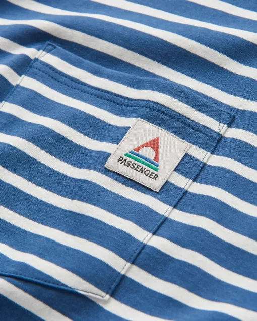 Zen Recycled Relaxed Fit T-Shirt - Dark Denim/ Birch Stripe